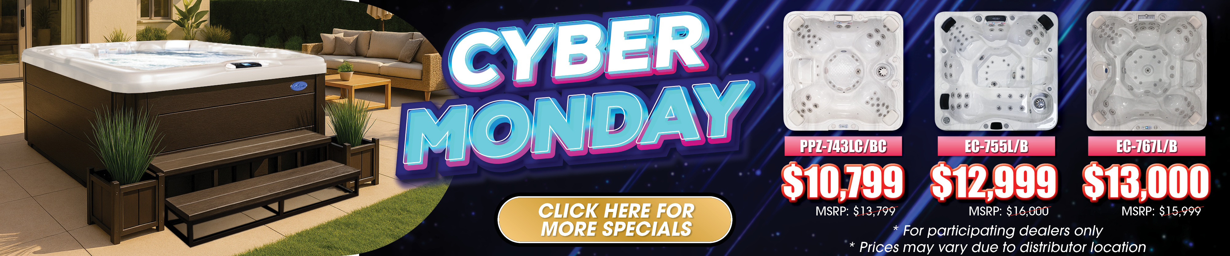 Calspas hot tub being used in a family setting - Atlanta