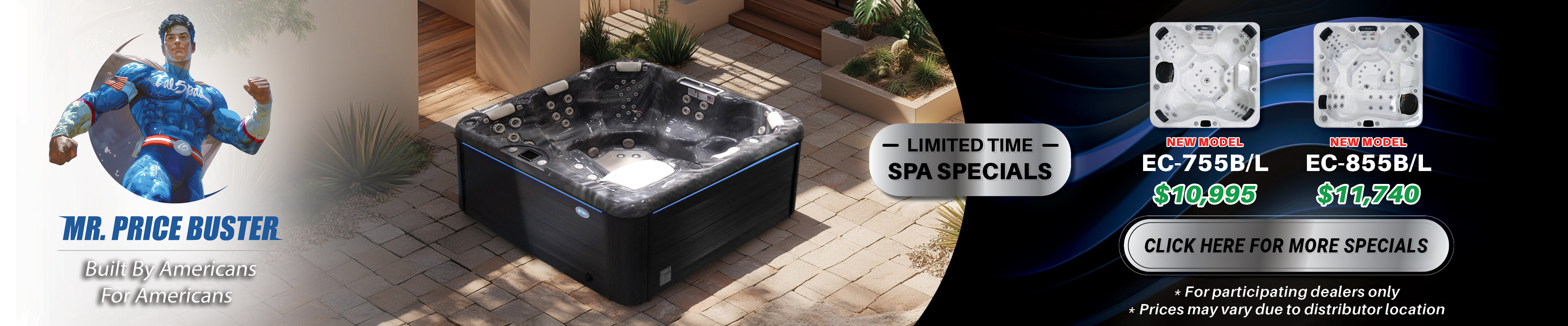 Calspas hot tub being used in a family setting - Atlanta