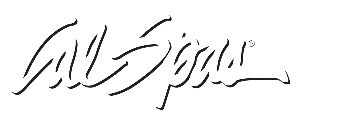 Calspas White logo hot tubs spas for sale Atlanta